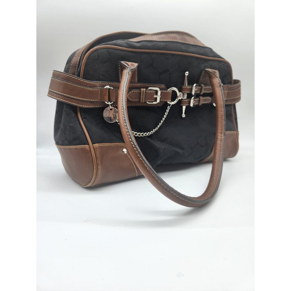 Chaps Black & Brown Purse Bag
